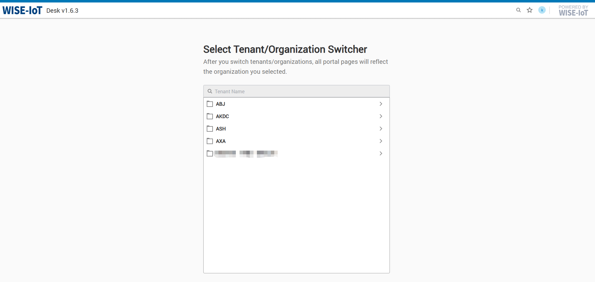 Organization Switcher