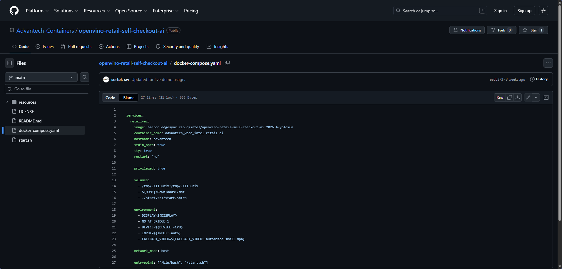 WEDA docker-compose